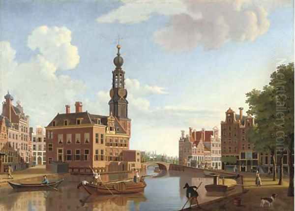 The Singel with the Munttoren, Amsterdam - view 1