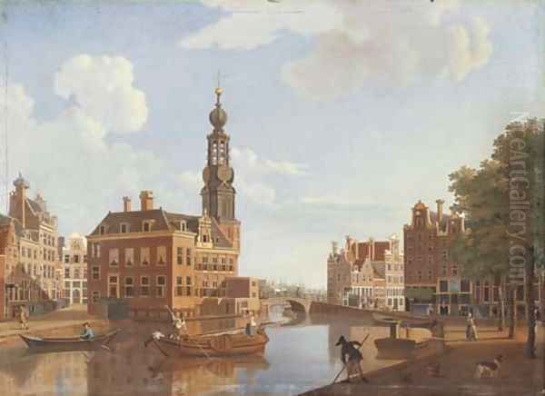 The Singel, Amsterdam, with the Munttorren - view 1