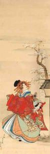 Beauties of the three pleasure quarters in the eastern capital Snow, Moon and Flower by Utagawa Kuninao