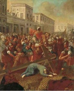 Christ on the Road to Calvary by Anton Kern