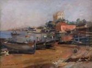 Il Porto Del Granatello by Luigi Crisconio