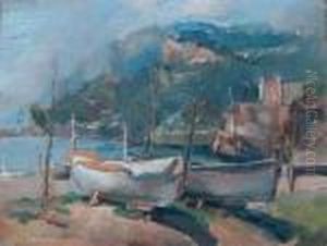 Marina Con Barche by Luigi Crisconio