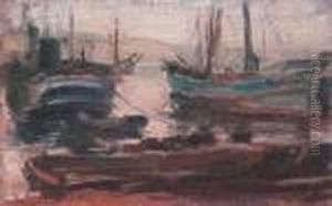 Barconi Sull'arenile by Luigi Crisconio