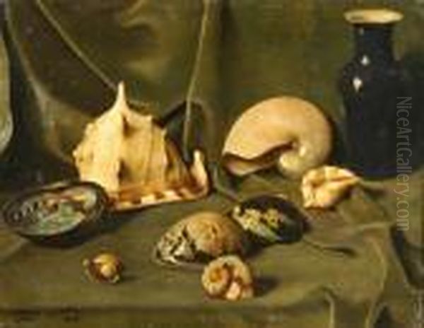 "composizione Con Conchiglie"
1946 Olio Su Compensato Firmato, Iscritto Roma E Datato 1946 In Basso A
Sinistra - view 1