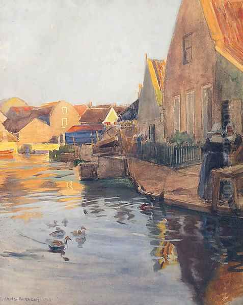 A Dutch Town On A Canal - view 1