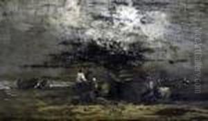 Fishermen On Yarmouth Beach by John Crome