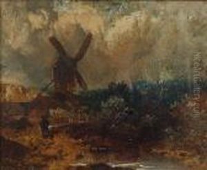 Norwich Landscape With Windmill by John Crome