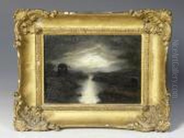 Moonlight Onthe Veules River - view 1