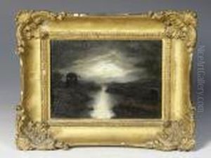 Moonlight Onthe Veules River by John Crome