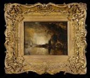 Broadland Moonlight Scene