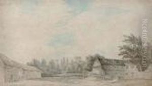 A Farmyard, Thought To Be Near Lakenham by John Crome