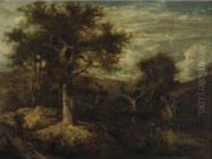 Landscape With Traveler by John Crome