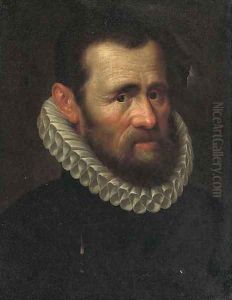 Portrait of a gentleman by Adriaen Thomasz. Key