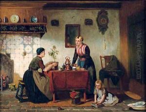 Interior in the North of Holland tea-time