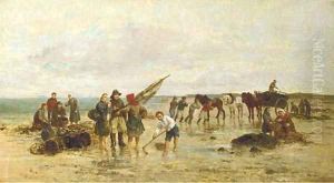 On the seashore by Johan Mari Ten Kate
