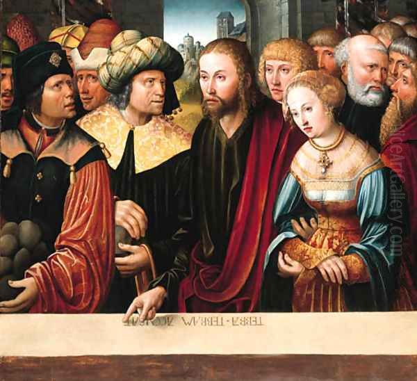 Christ and the Adultress - view 1