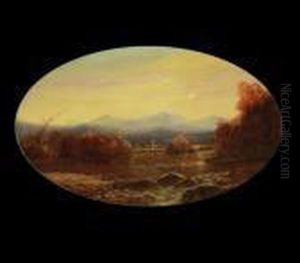 View Of The Adirondacks, Sunrise by Jasper Francis Cropsey