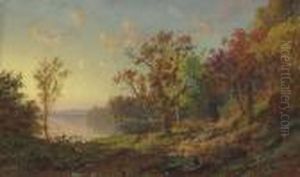 Driving Home The Flock by Jasper Francis Cropsey