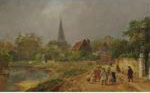 Going To Church - A Spring Morning In England