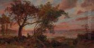 Sunset by Jasper Francis Cropsey