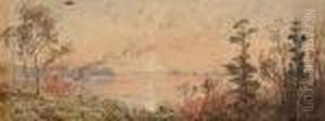 Sunrise Over The St. Lawrence by Jasper Francis Cropsey