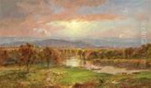 On The Susquehanna River by Jasper Francis Cropsey