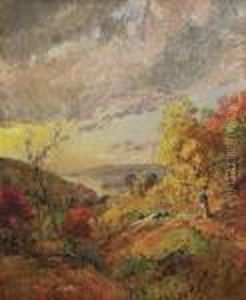 Autumn View, Greenwood Lake by Jasper Francis Cropsey
