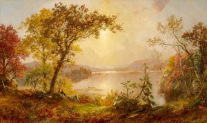 Greenwood Lake, Autumn On The Hudson by Jasper Francis Cropsey
