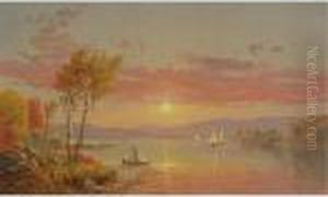 Sailing On The Lake (greenwood Lake) by Jasper Francis Cropsey