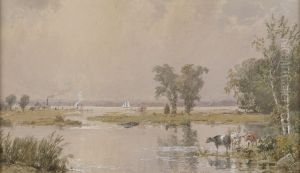 Hackensack Meadows by Jasper Francis Cropsey