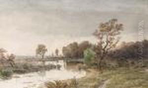 Hackensack Meadows In The Autumn by Jasper Francis Cropsey
