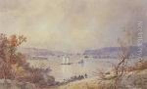 Palisades On The Hudson by Jasper Francis Cropsey
