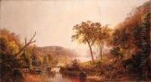 Autumn On Ramapo River by Jasper Francis Cropsey