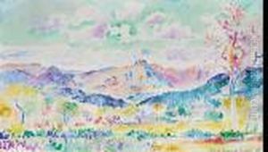 Les Monts Des Maures by Henri Edmond Cross