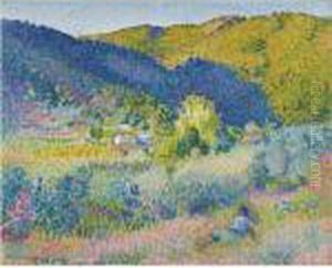 Paysage De La Chaine Des Maures by Henri Edmond Cross