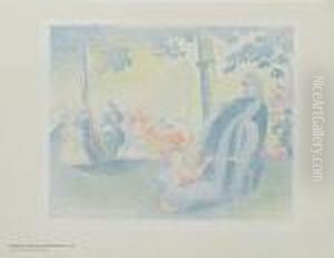 Aux Champs-elysees by Henri Edmond Cross