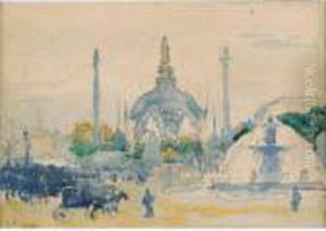 Place De La Concorde Lors De L'exposition Universelle