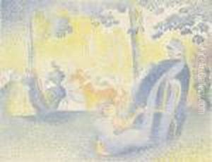 In Den Champs-elysees by Henri Edmond Cross
