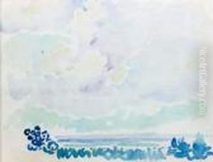 Marine, Effet De Ciel 1er Juillet 6h30 Le Soir by Henri Edmond Cross