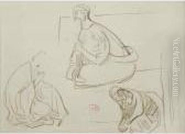 Trois Personnages, Vers 1890. - view 1