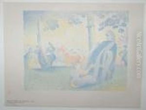 in Den Champs-elysees by Henri Edmond Cross