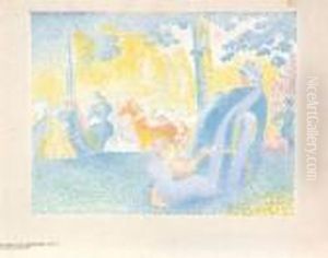 Aux Champs-elysees by Henri Edmond Cross