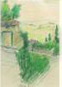 Vue D'italie : Porta Balagaio by Henri Edmond Cross