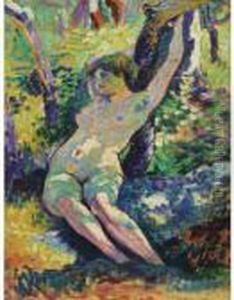 Jeune Femme (study For La Clairiere) by Henri Edmond Cross