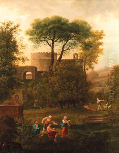 Figures in a classical landscape - view 1