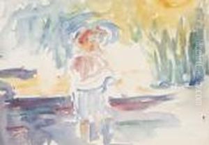 Garcon Sur La Plage by Henri Edmond Cross