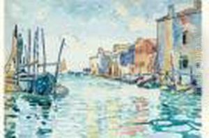 Canal Ponte Lungo, Etude, Circa 1903 by Henri Edmond Cross