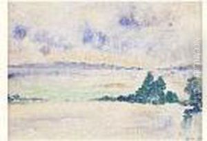 Lande En Bord De Mer, Circa 1904 by Henri Edmond Cross