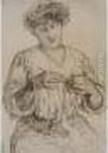"femme Au Crochet" by Henri Edmond Cross