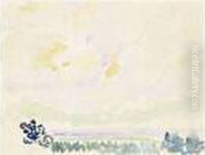 Marine, Effet De Ciel,1erjuillet, 6 H 30 Le Soir. by Henri Edmond Cross